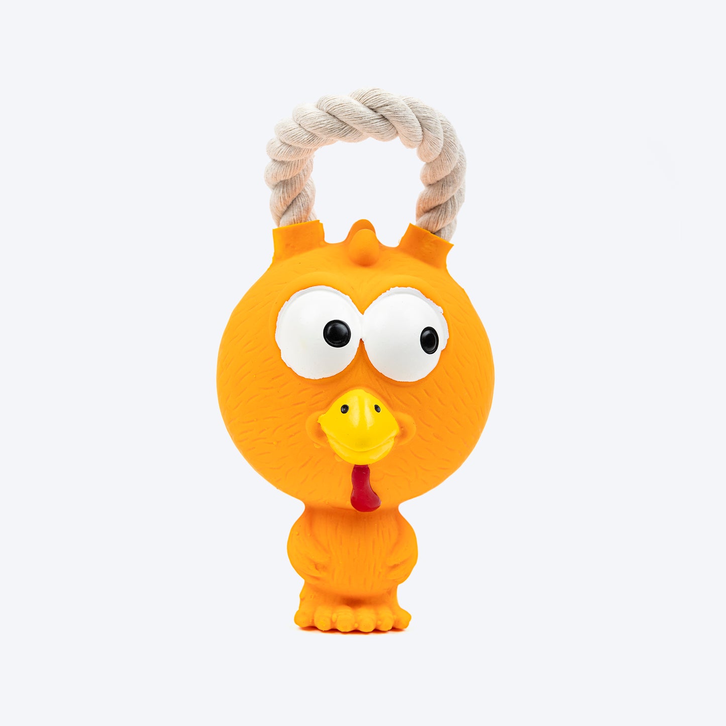 TLC Henry Bird Squeaky Chew Toy For Dog - Orange - Heads Up For Tails