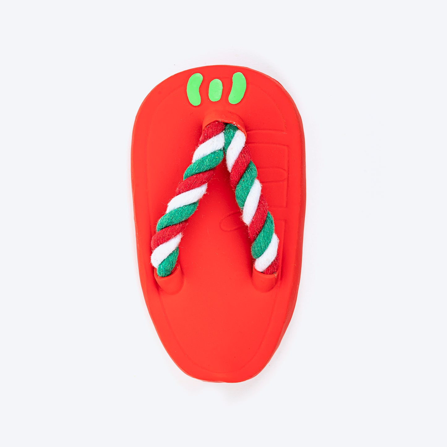 TLC Squeaky Slipper Chew Toy For Dog - Red - Heads Up For Tails