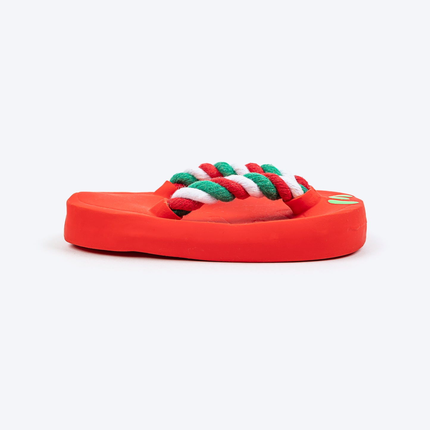 TLC Squeaky Slipper Chew Toy For Dog - Red - Heads Up For Tails