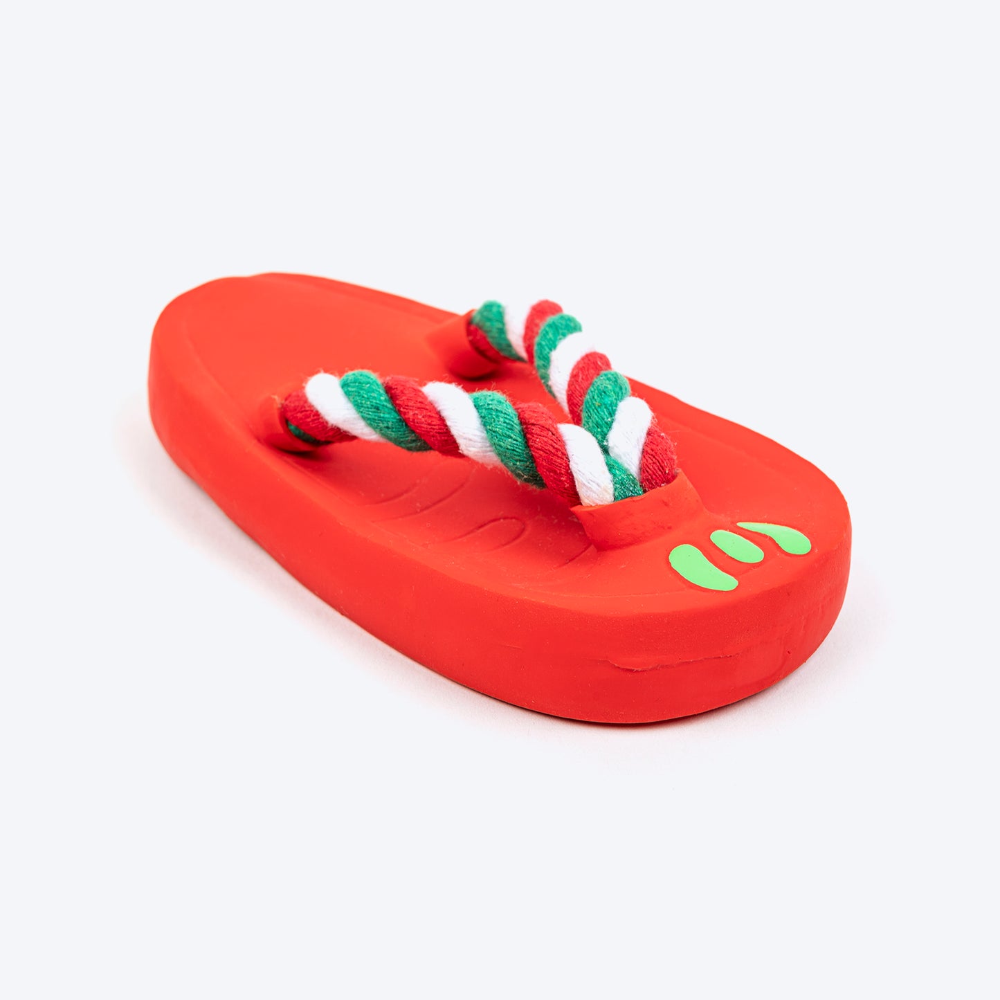 TLC Squeaky Slipper Chew Toy For Dog - Red - Heads Up For Tails