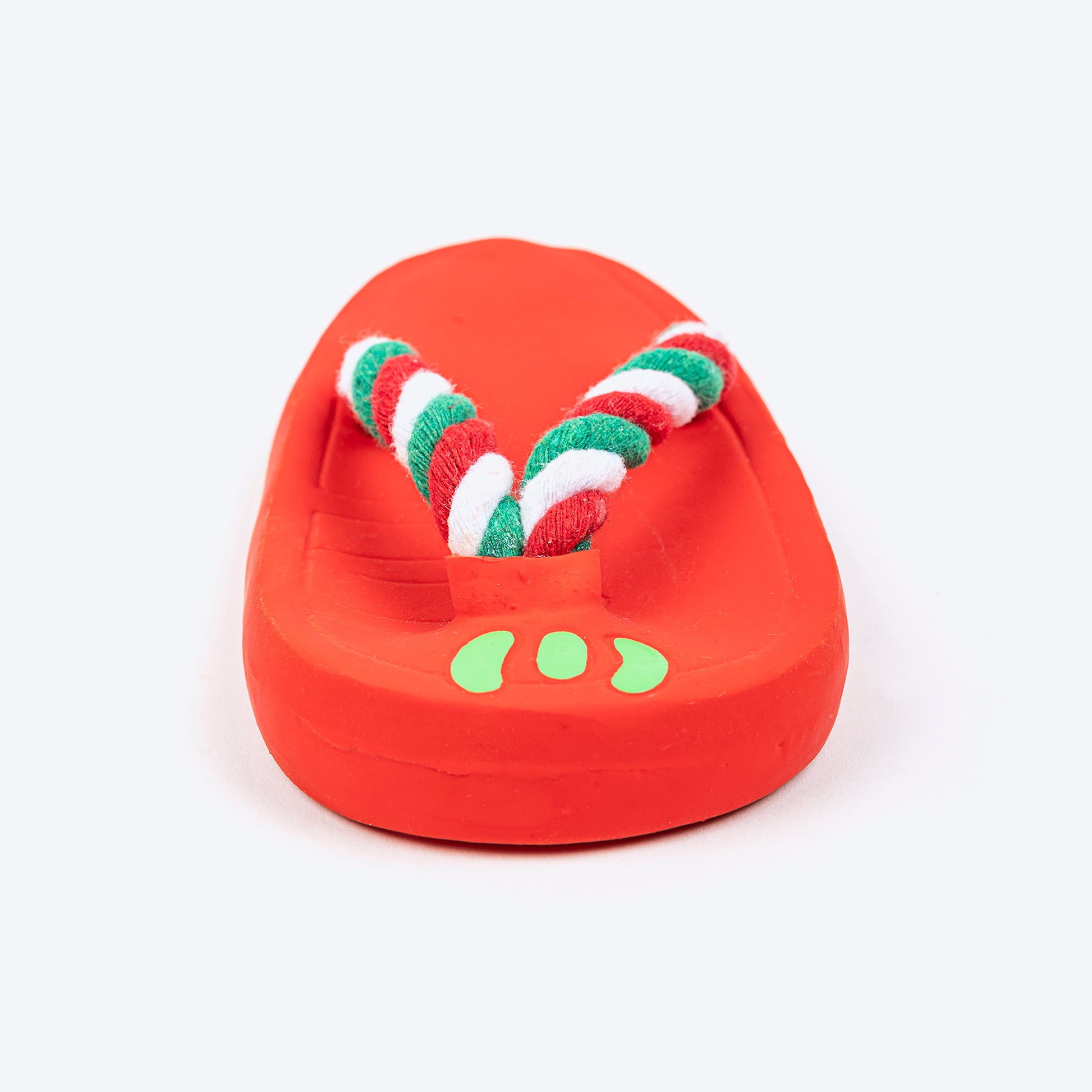 TLC Squeaky Slipper Chew Toy For Dog - Red - Heads Up For Tails