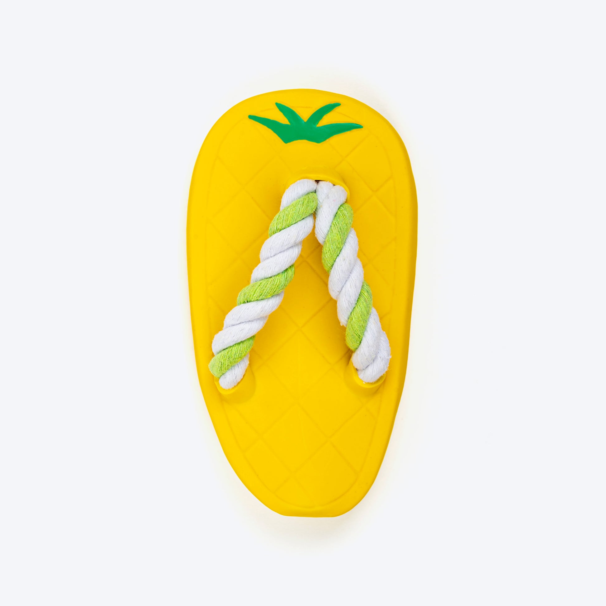 TLC Squeaky Slipper Chew Toy For Dog - Yellow - Heads Up For Tails