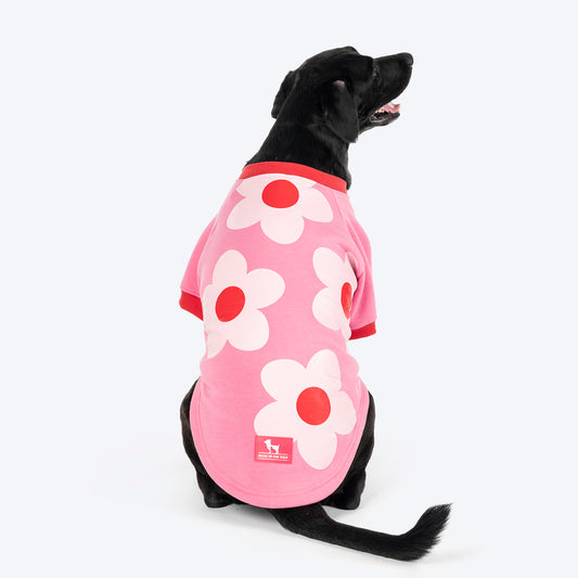 HUFT Flower Power Sweatshirt For Dog - Pink - Heads Up For Tails