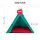 HUFT Personalised Teepee Tent For Dogs and Cats - Dynasty Green & Red - Heads Up For Tails