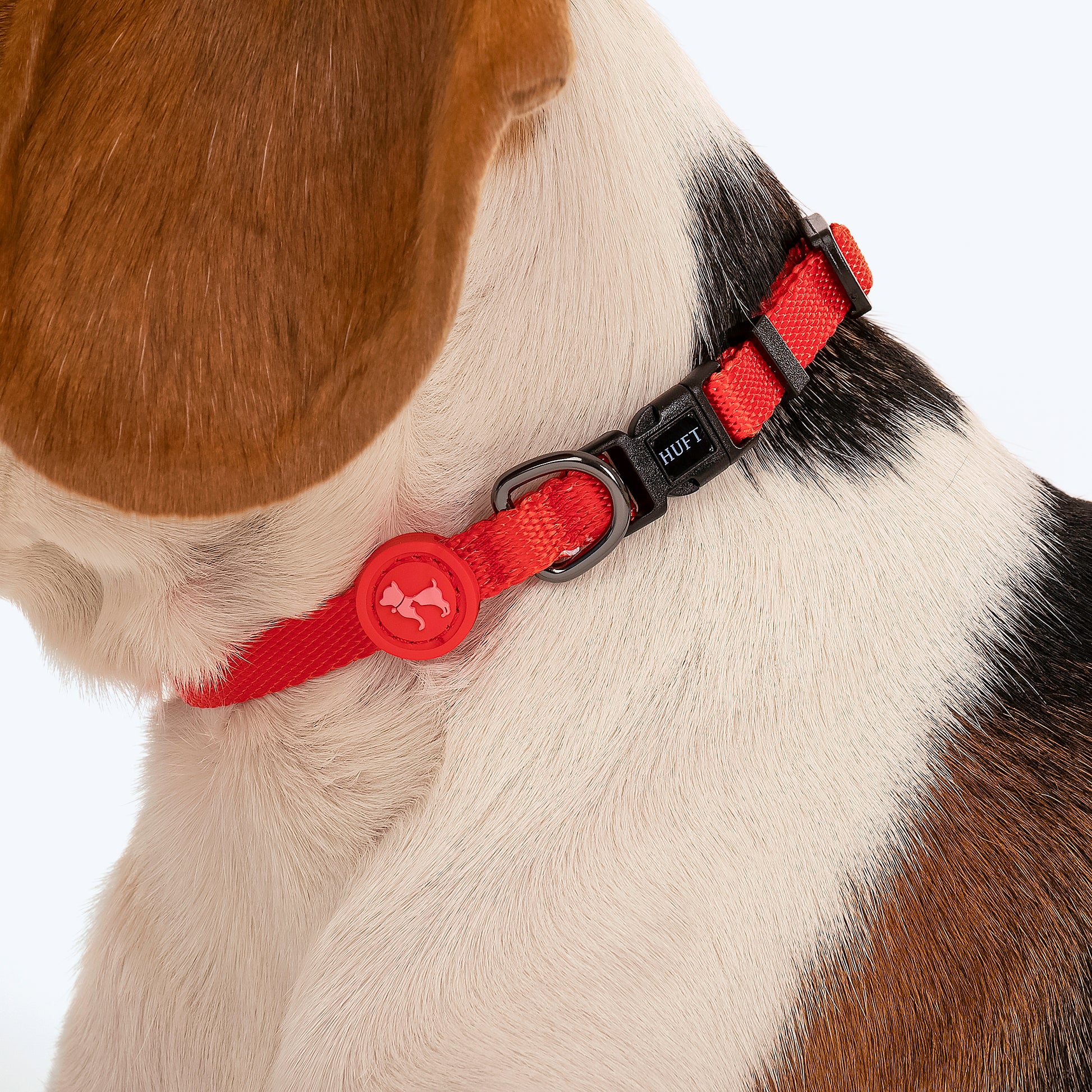 HUFT Classic Puppy Collar - XS - Red - Heads Up For Tails
