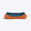 HUFT Rustic Retreat Dog Bed - Rust & Navy - Heads Up For Tails