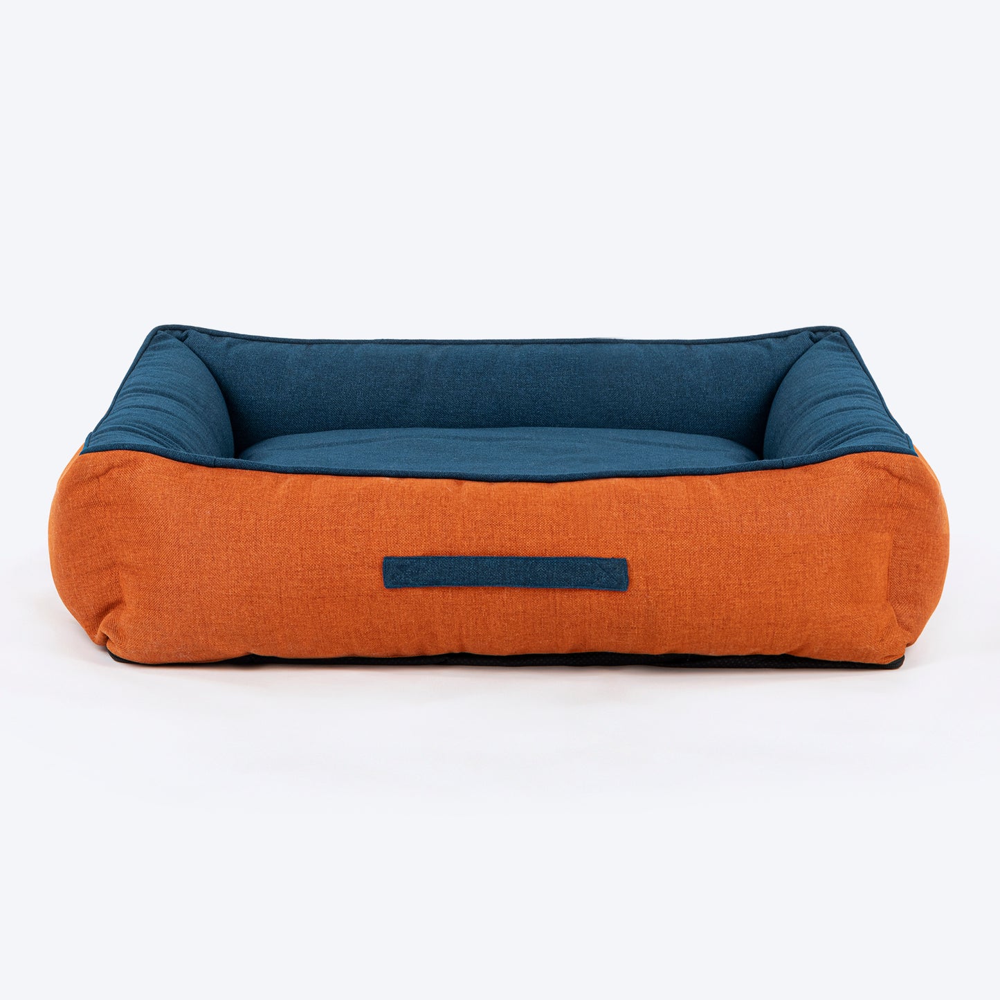 HUFT Rustic Retreat Dog Bed - Rust & Navy - Heads Up For Tails