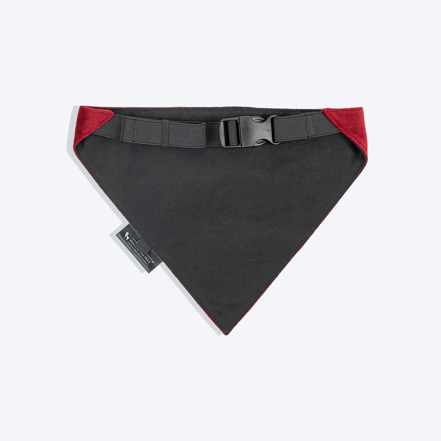 HUFT Personalised Luxe Velvet Bandana For Dog - Maroon_04