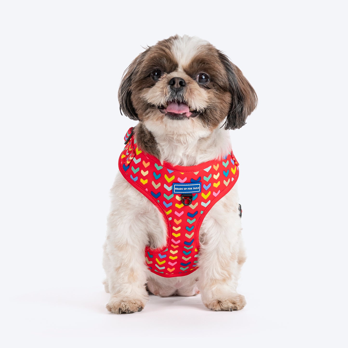 HUFT Heart to Heart Adjustable Harness For Dog - Red - Heads Up For Tails