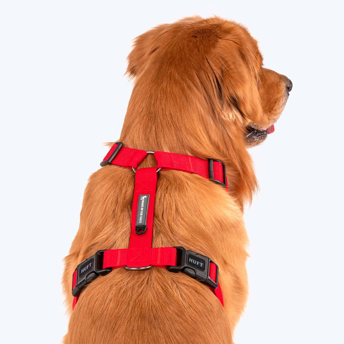 HUFT Basics Dog H-Harness - Crimson Red - Heads Up For Tails