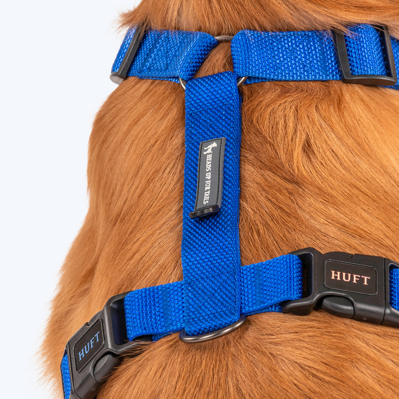 HUFT Basics Dog H-Harness - Cobalt Blue - Heads Up For Tails