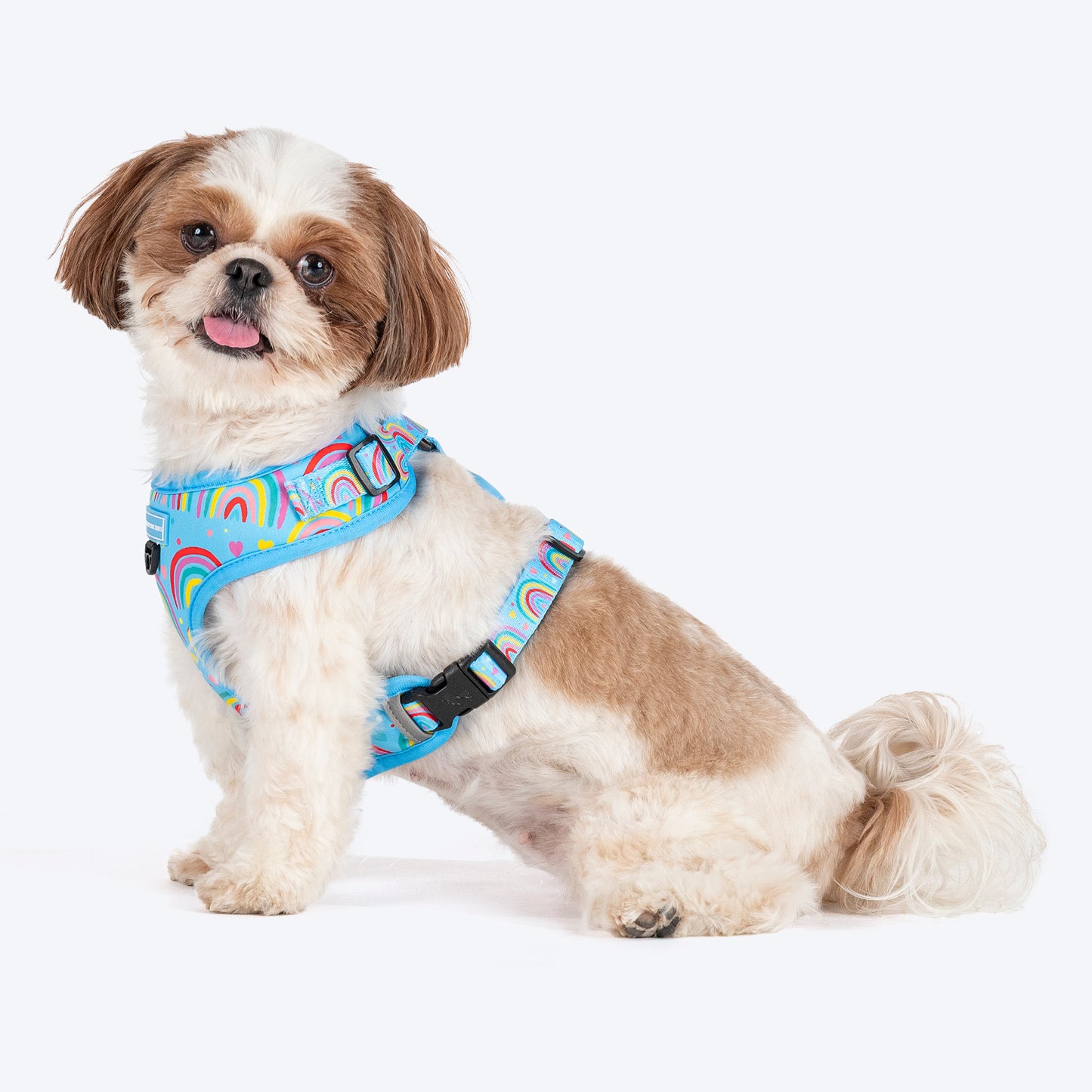 HUFT Over the Rainbow Adjustable Harness For Dog - Blue - Heads Up For Tails