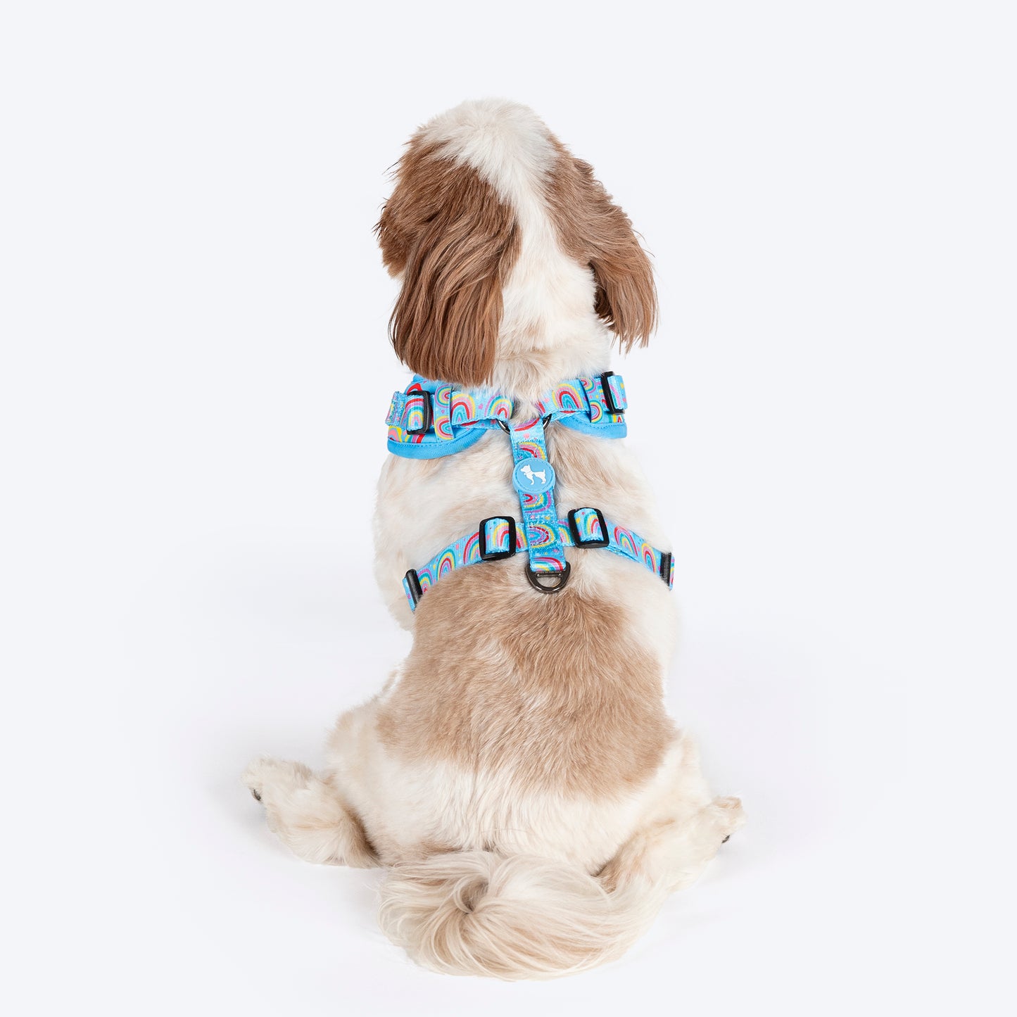 HUFT Over the Rainbow Adjustable Harness For Dog - Blue - Heads Up For Tails