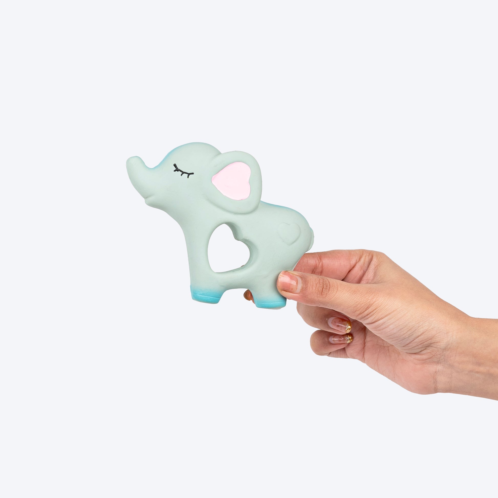 TLC Ellie With A Heart Squeaky Chew Toy For Dog - Grey - Heads Up For Tails