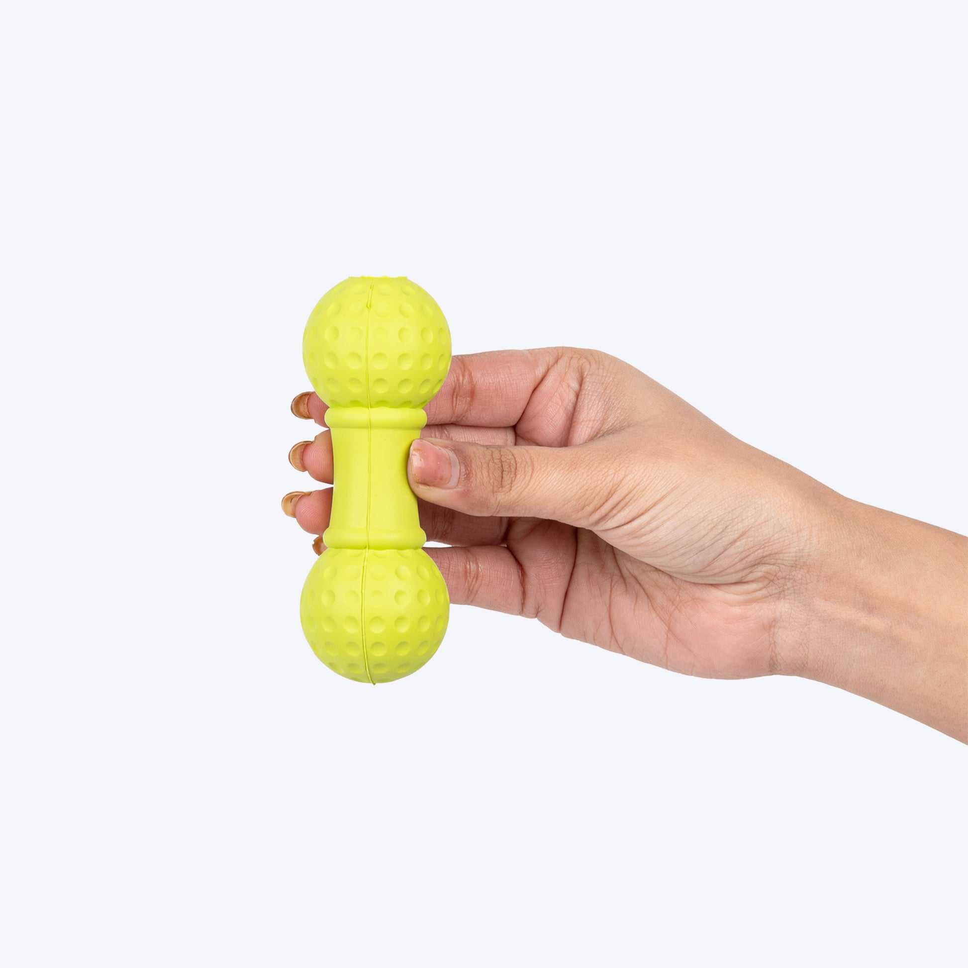 TLC Ball Dumbbell Squeaky Chew Toy For Dog - Green - Heads Up For Tails