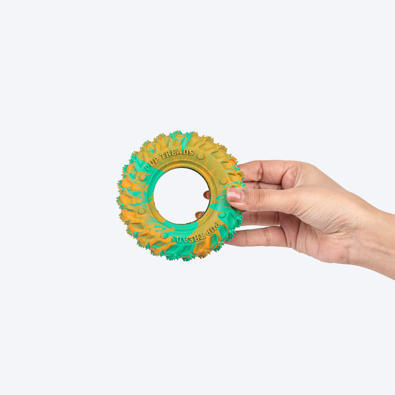 HUFT Chewtastic Woofy Wheelie Chew Toy For Dog - Multicolor - Heads Up For Tails