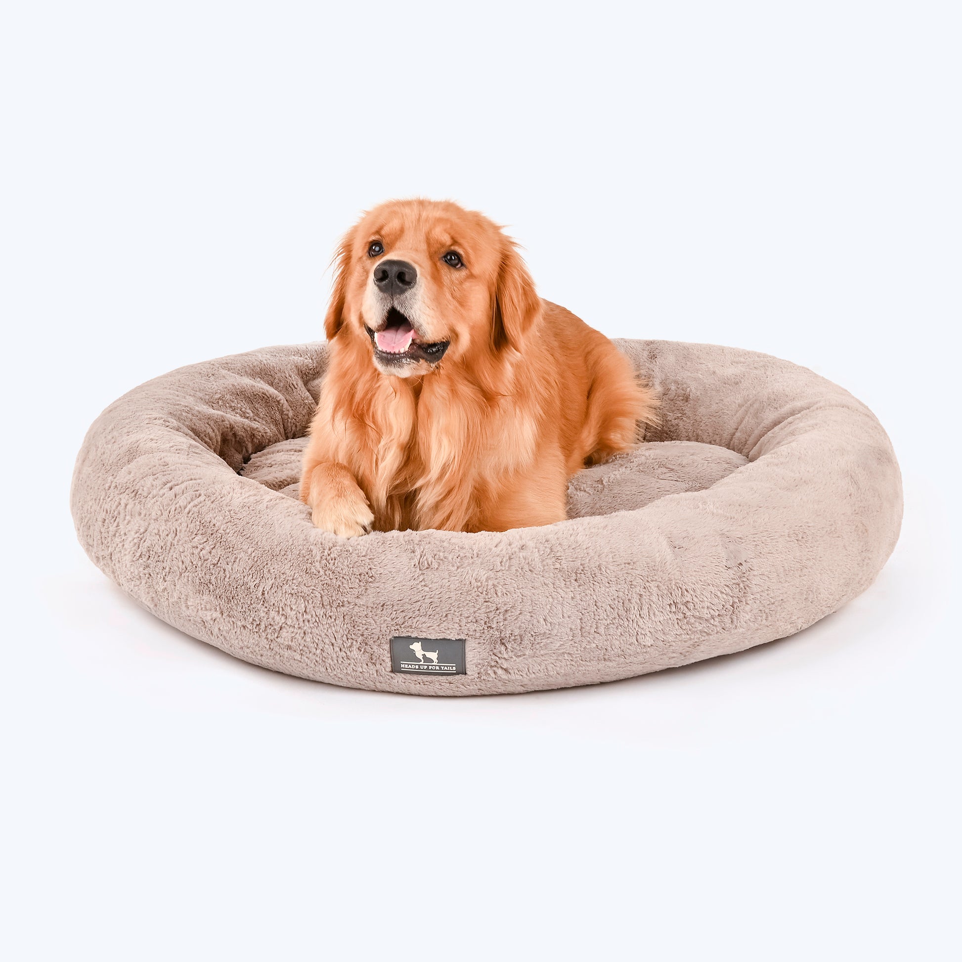 HUFT Jumbo Donut Bed For Dogs - Grey (Made To Order) - Heads Up For Tails