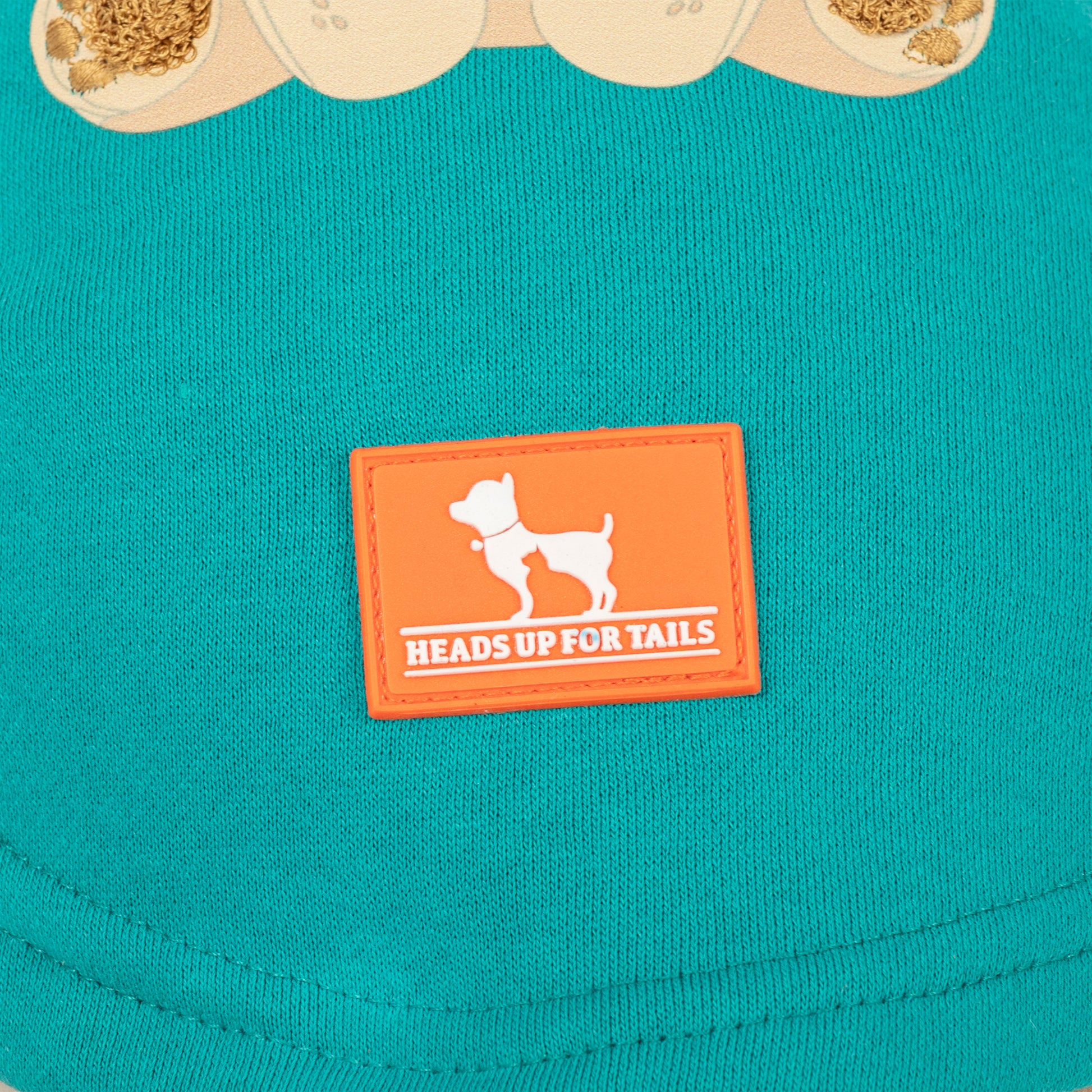 HUFT Sunny Bear Sweatshirt For Small Dog - Green - Heads Up For Tails