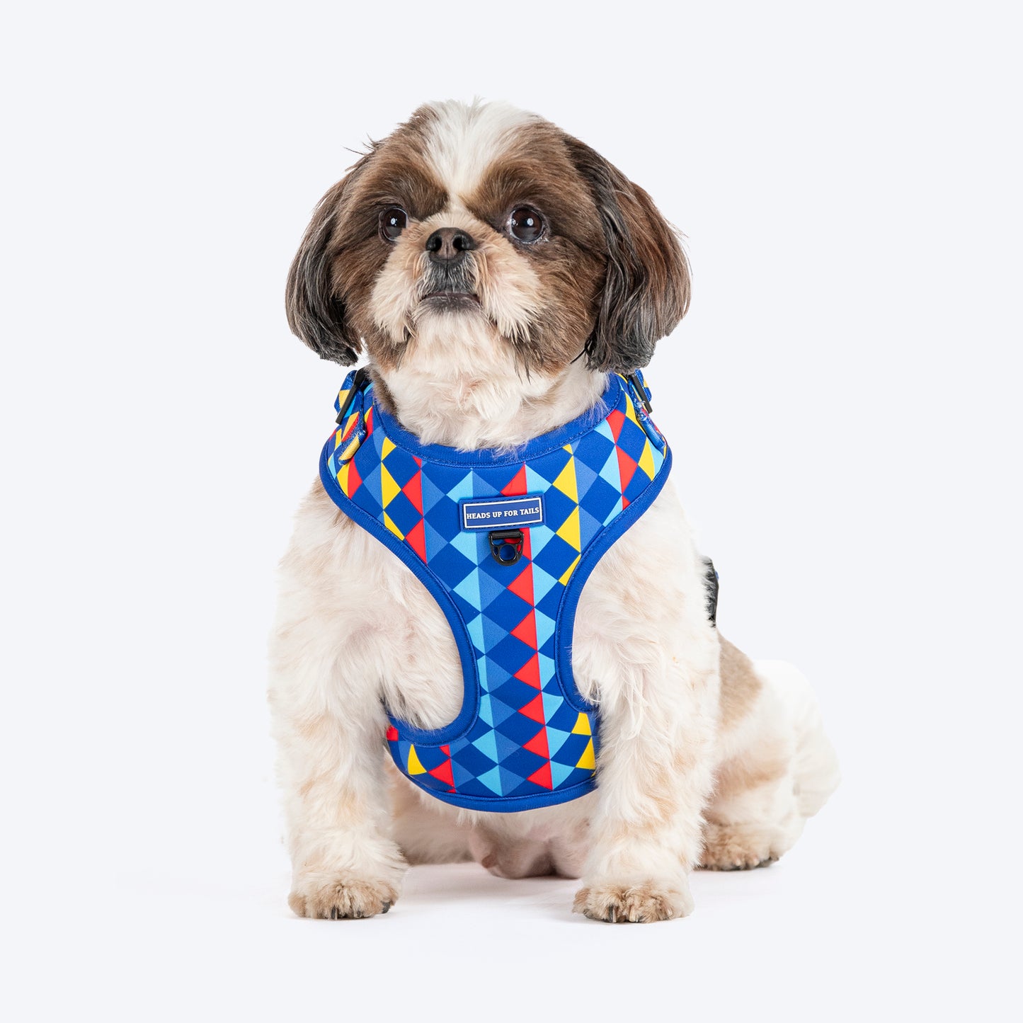 HUFT Prism Patterns Adjustable Harness For Dog - Blue - Heads Up For Tails