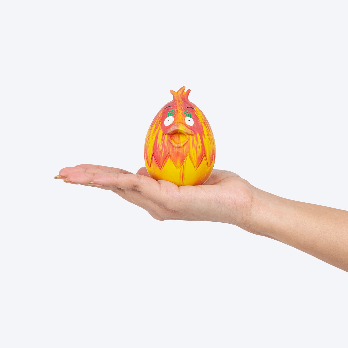 HUFT Baller Birdies Squeaky Chew Toy For Dog - Red & Yellow - Heads Up For Tails