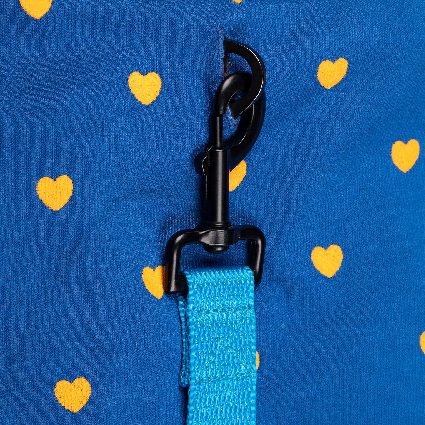 HUFT Honey Hearts Sweatshirt With Hood For Dog - Blue