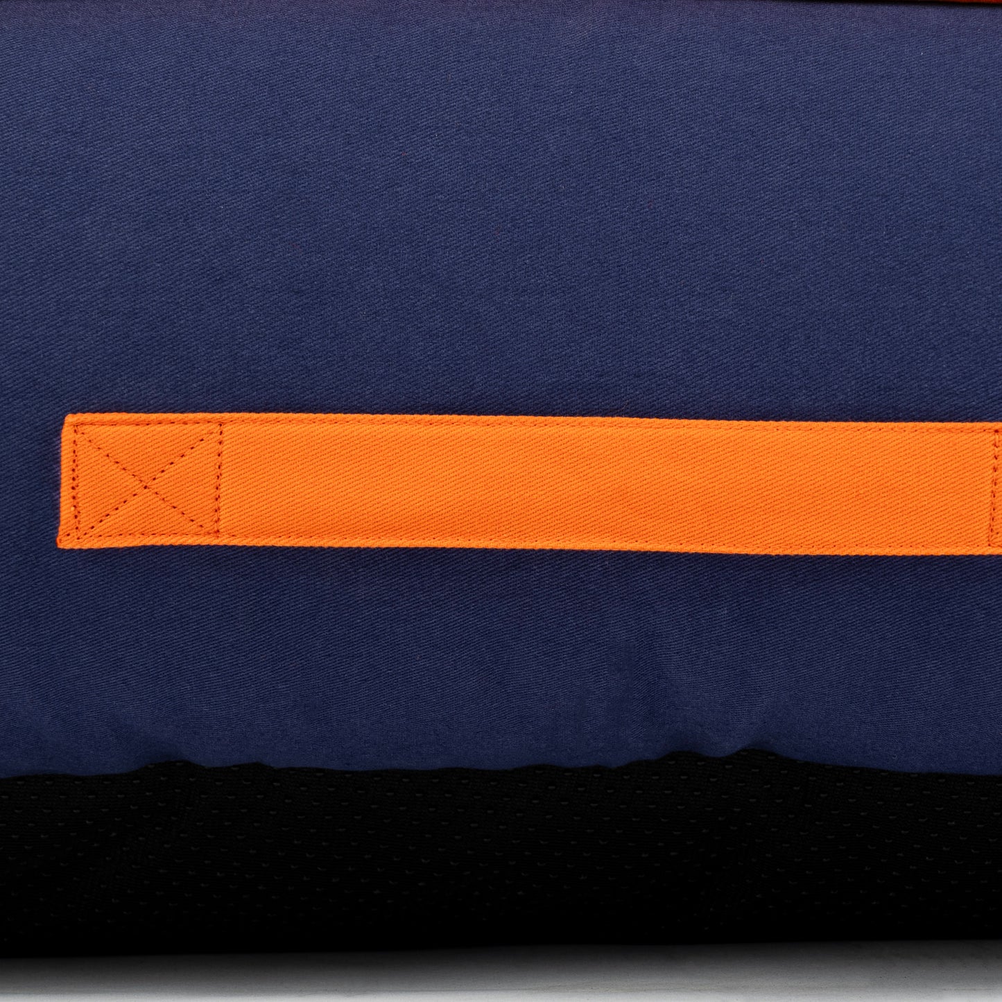 HUFT Woofie Classic Lounger Bed For Dog - Blue & Orange - Heads Up For Tails