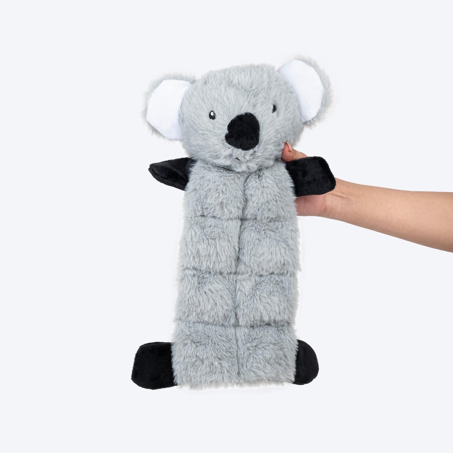 HUFT Kool Koala Squeaky Plush Toy For Dog - Grey - Heads Up For Tails