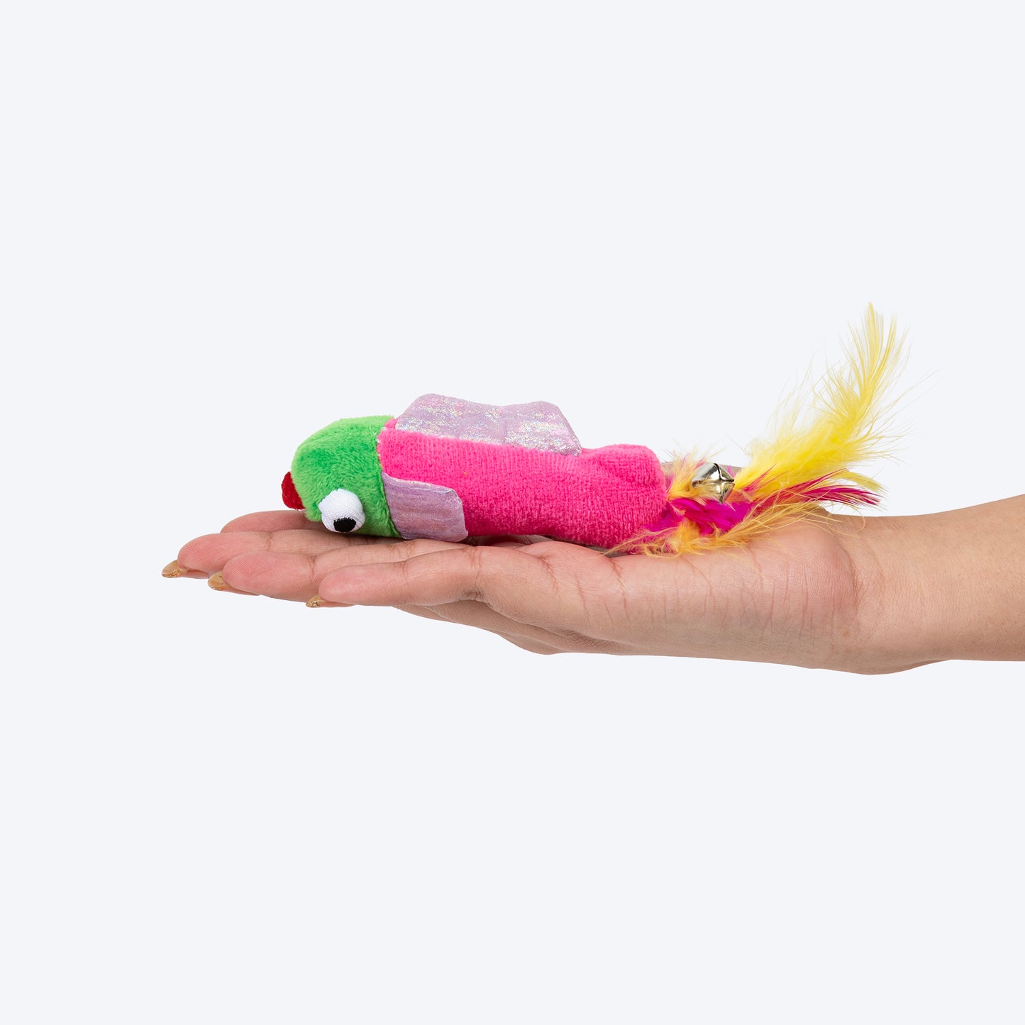 HUFT Fish Tales Plush Toy With Catnip For Cat - Multicolor - Set Of 2 - Heads Up For Tails