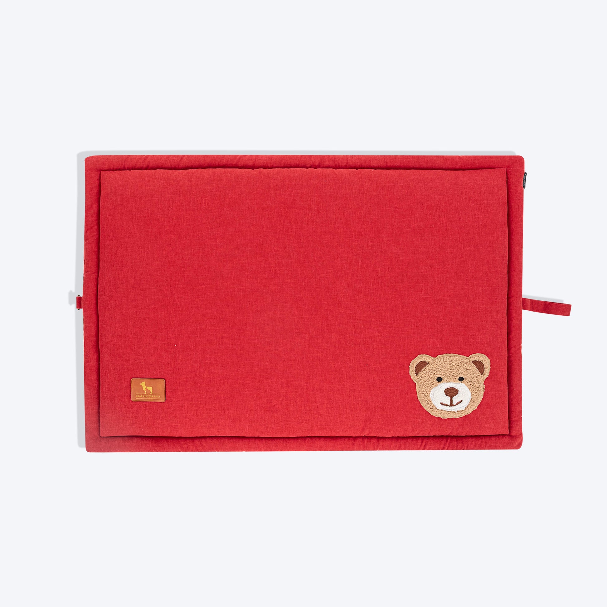 HUFT Snuggle Bear Mat For Dog - Red - Heads Up For Tails