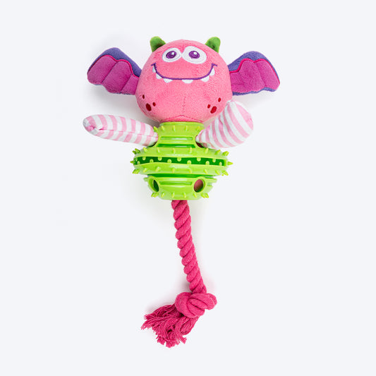 Dash Dog Monster Monty Chew Toy For Dog - Multicolor - Heads Up For Tails
