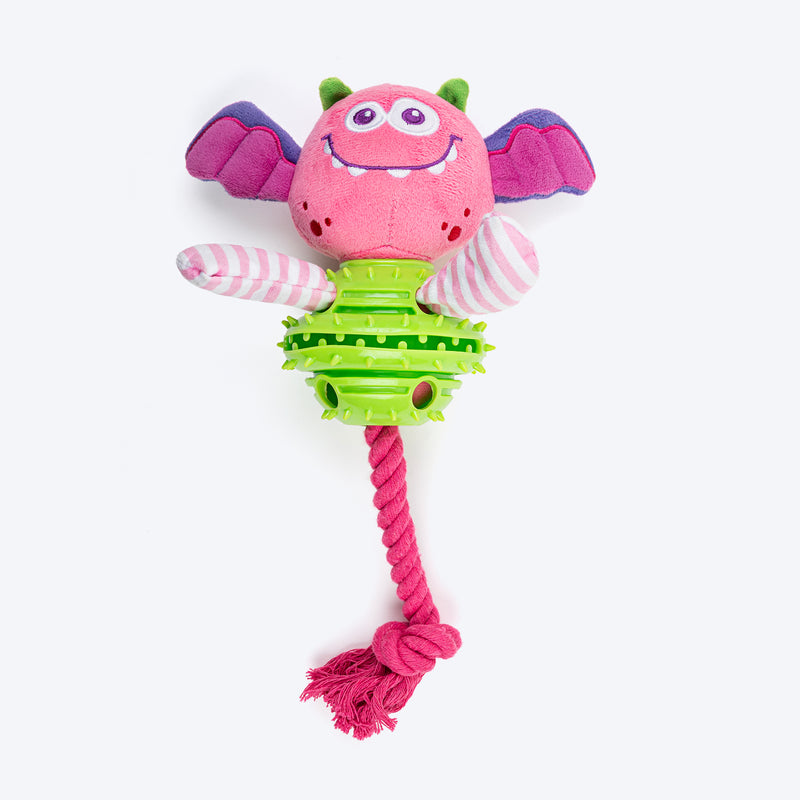 Dash Dog Monster Monty Chew Toy For Dog - Multicolor - Heads Up For Tails