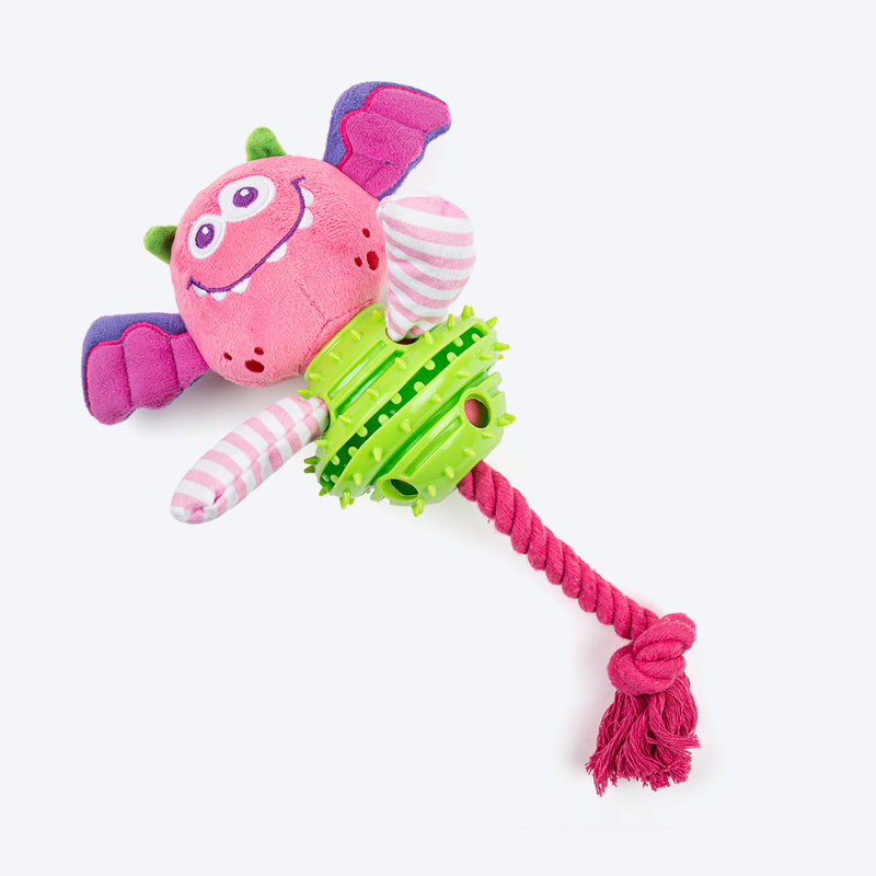 Dash Dog Monster Monty Chew Toy For Dog - Multicolor - Heads Up For Tails
