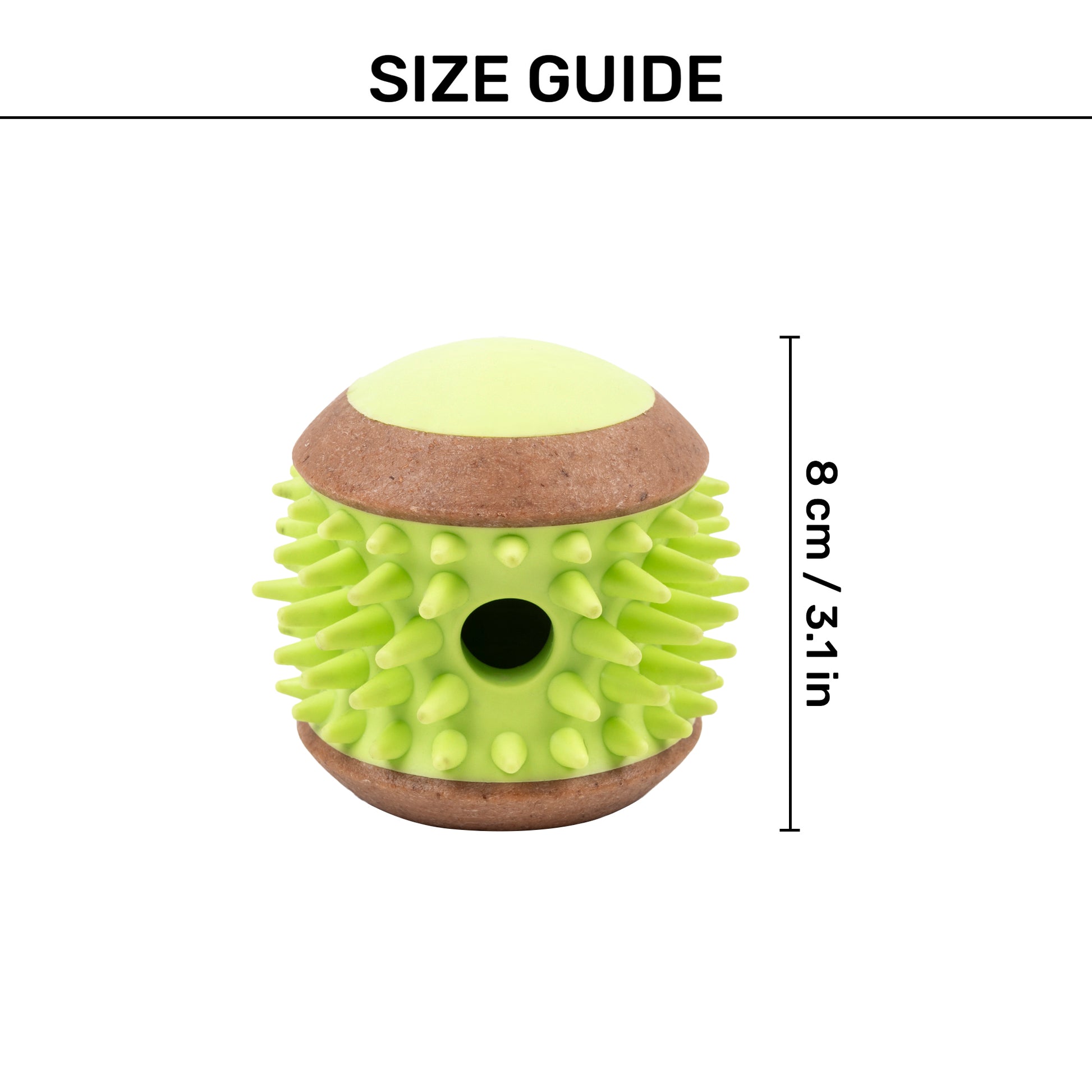 HUFT Treat-Me-Good Chew Toy For Dog - Green - Heads Up For Tails