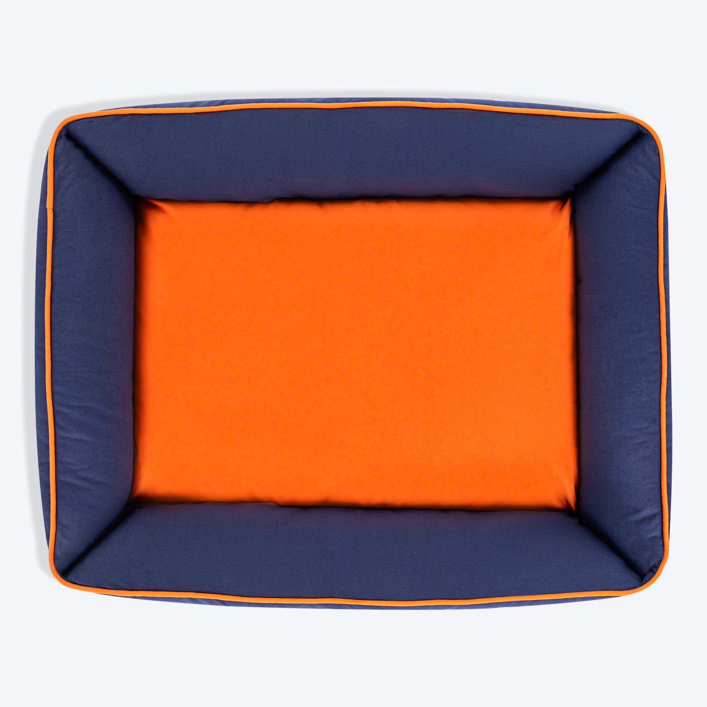 HUFT Woofie Classic Lounger Bed For Dog - Blue & Orange - Heads Up For Tails