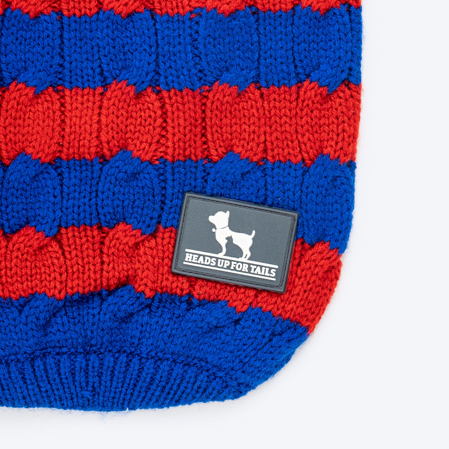 HUFT Snug Stripes Sweater For Cat - Blue & Red_03