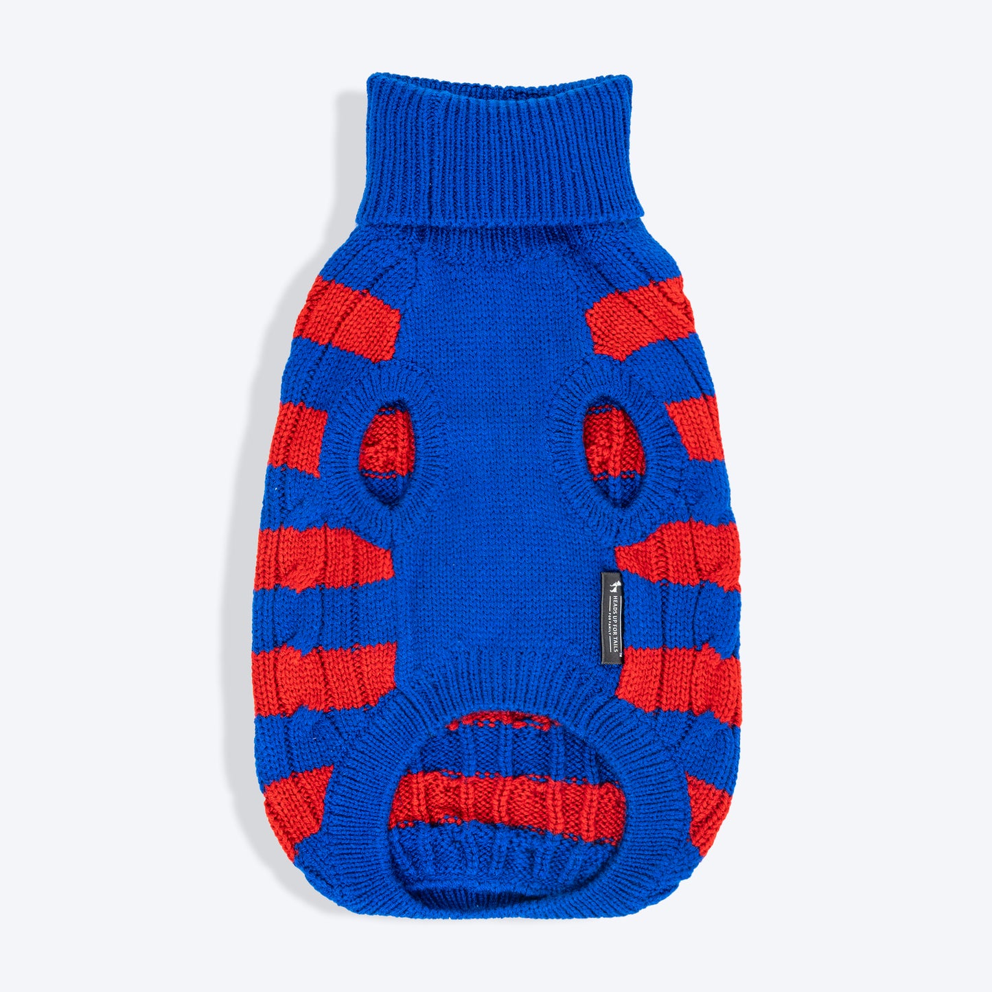 HUFT Snug Stripes Sweater For Cat - Blue & Red_02