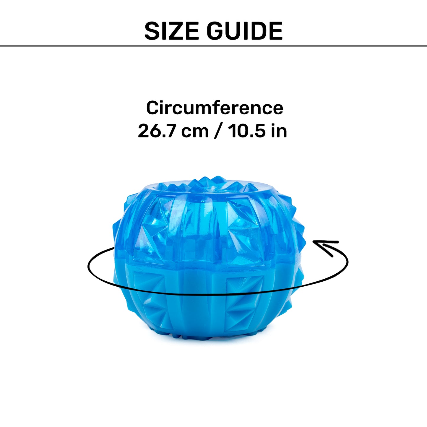 HUFT Chill Ballie Chew Toy For Dog - Blue - Heads Up For Tails