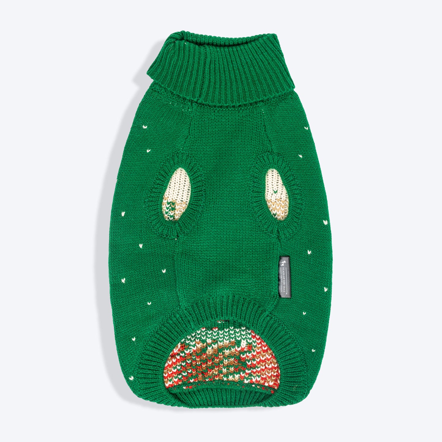 HUFT My Li'l Rudolph Sweater For Cat - Green_04