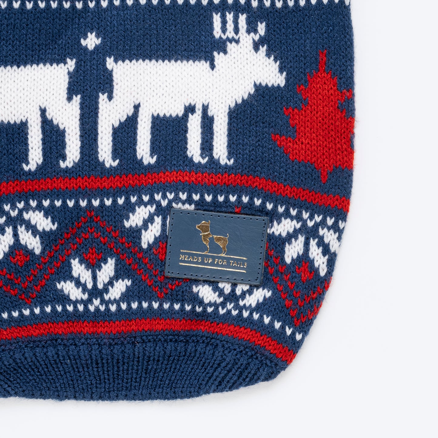 HUFT Snow Dashers Sweater For Cat - Navy Blue_03
