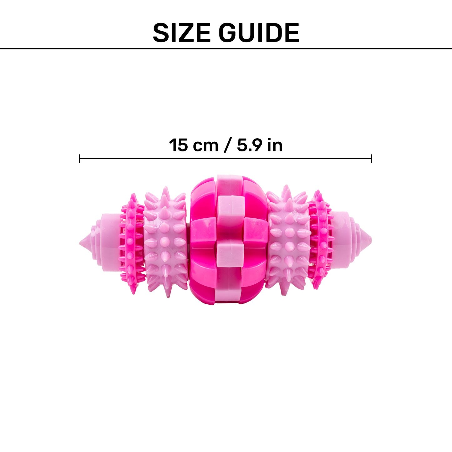 Dash Dog Rugged Rugby Chew Toy For Dog - Pink - Heads Up For Tails