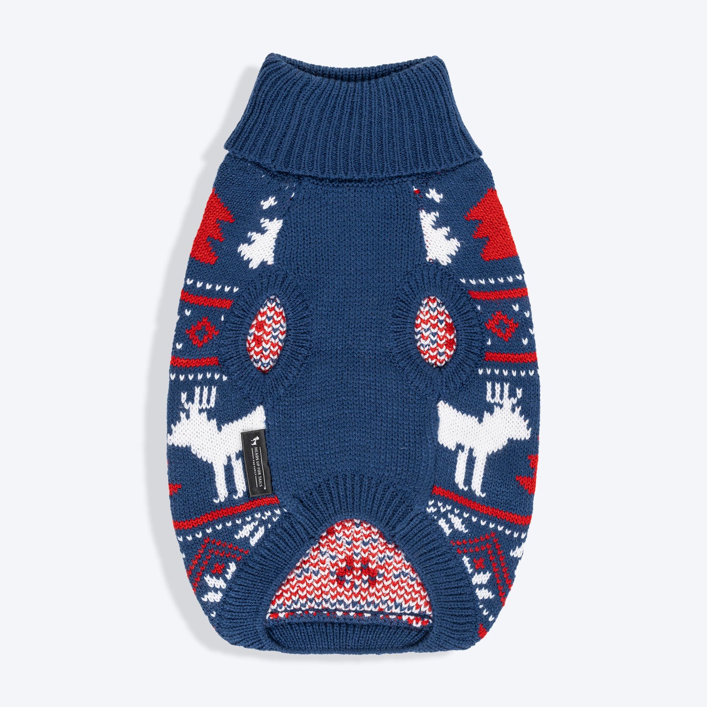 HUFT Snow Dashers Sweater For Cat - Navy Blue_02
