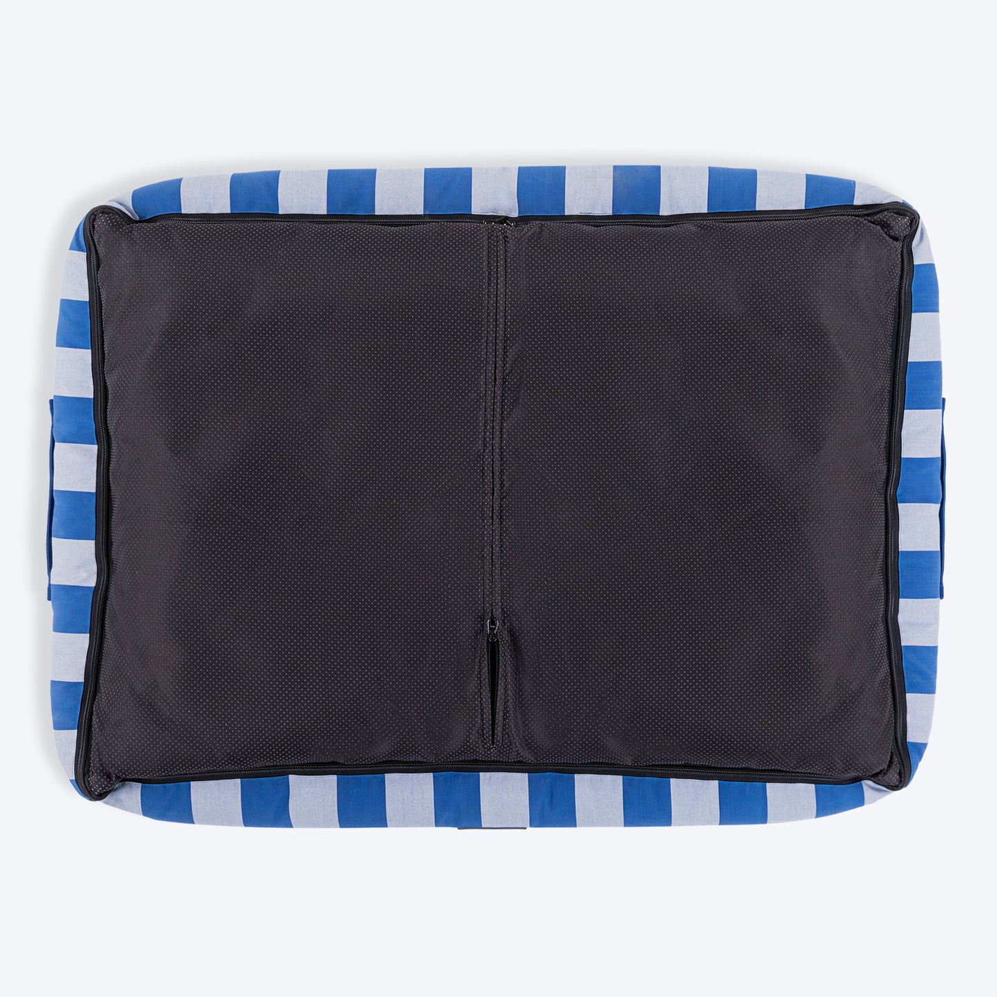 HUFT Stripe Siesta Lounger Dog Bed - Blue & White - Heads Up For Tails