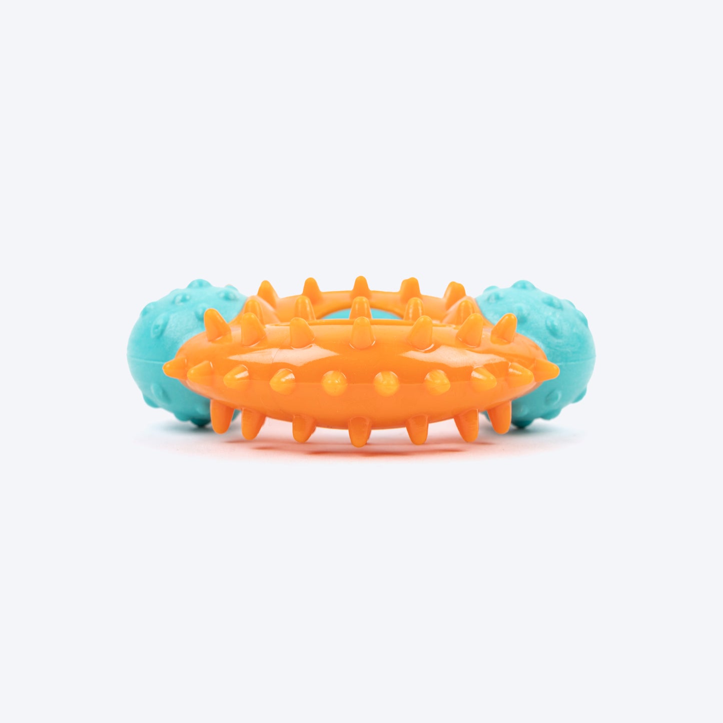 Dash Dog Chomp-A-Loop Chew Toy For Dog - Orange & Turquoise - Heads Up For Tails
