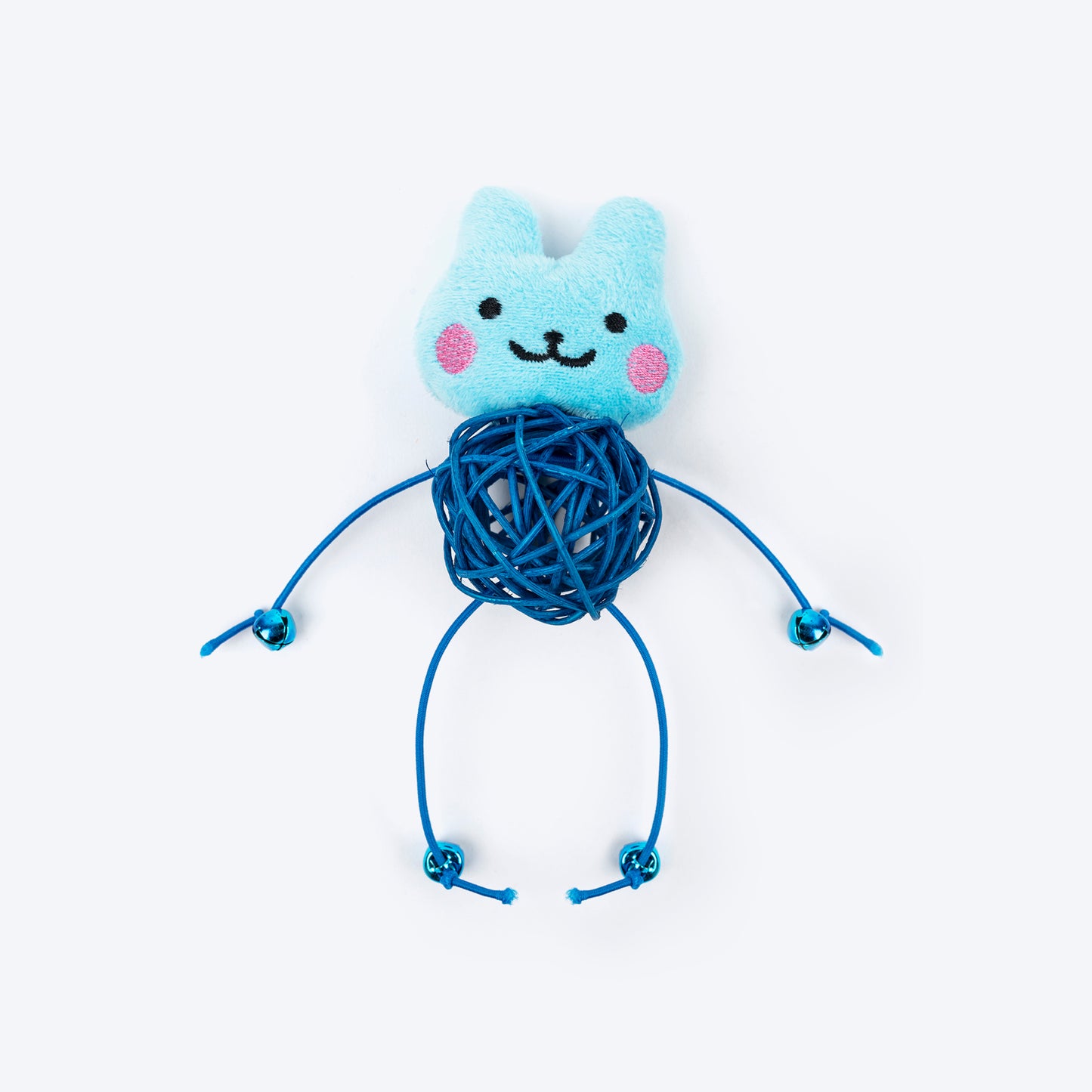 HUFT Furry Frenzy Interactive Toy For Cat - Blue - Set Of 3 - Heads Up For Tails