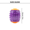 Dash Dog Spikey Sprinter Chew Toy For Dog - Purple & Orange - Heads Up For Tails