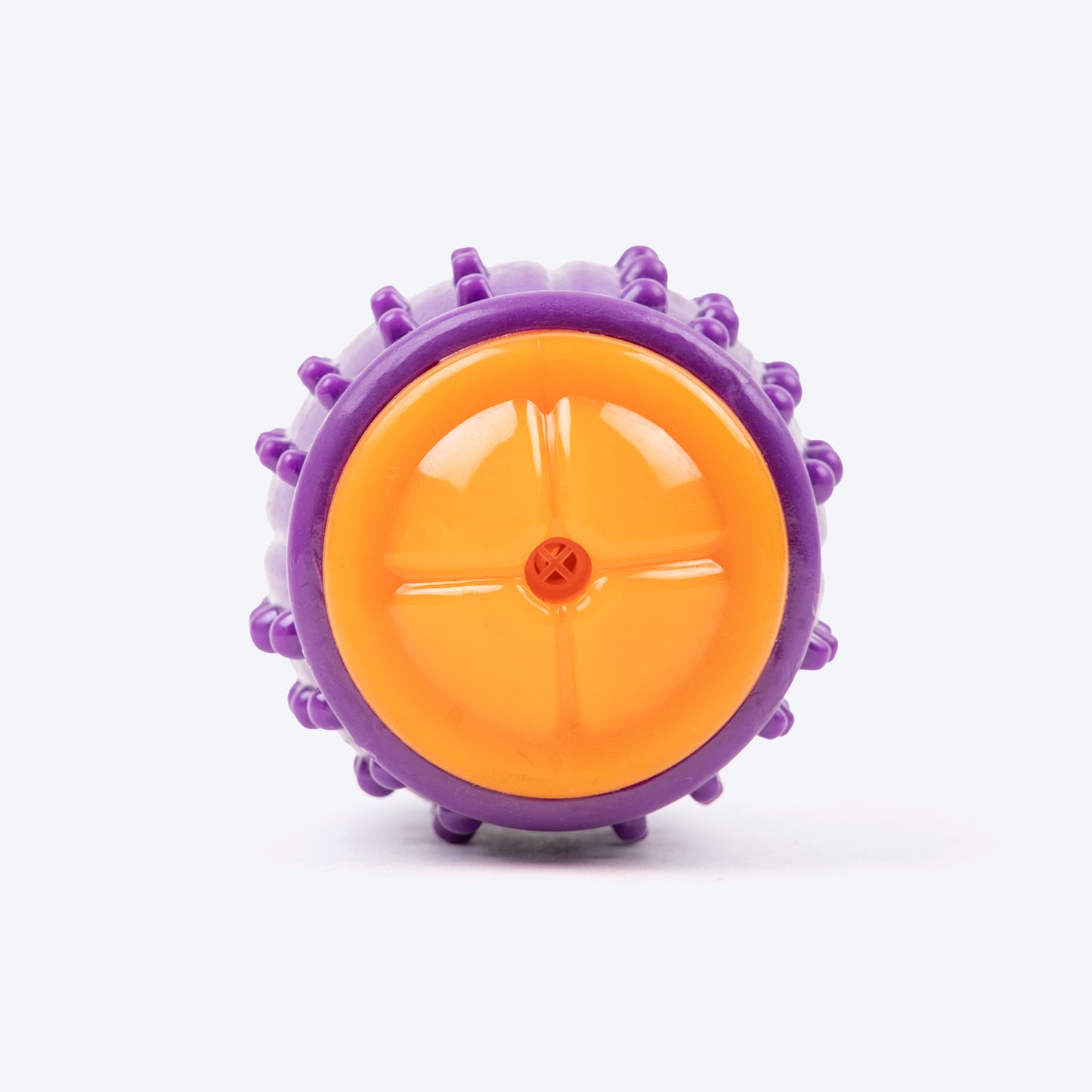 Dash Dog Spikey Sprinter Chew Toy For Dog - Purple & Orange - Heads Up For Tails