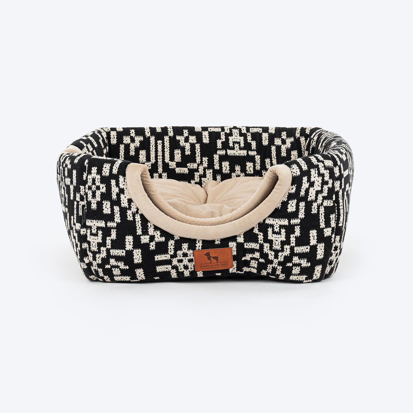 HUFT Furbulous Tent Bed For Cat - Black & White - Heads Up For Tails