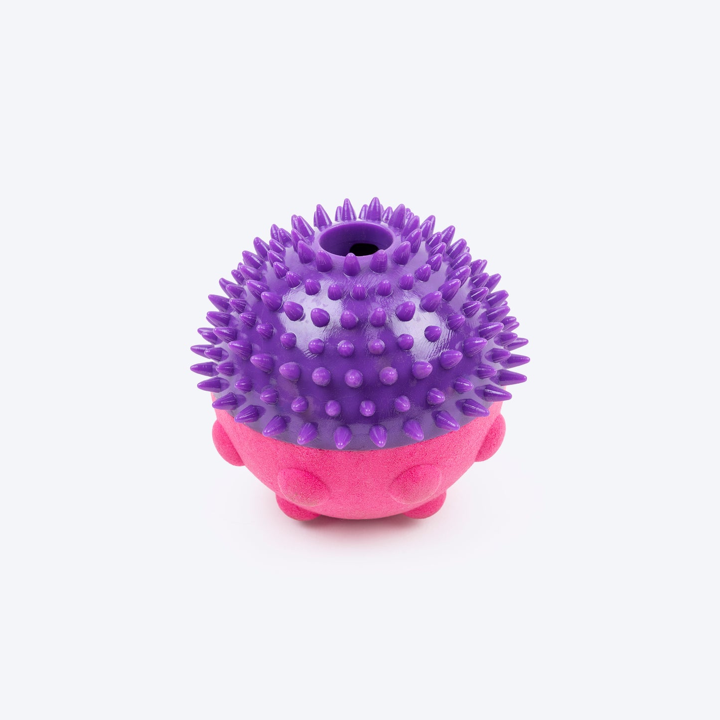 Dash Dog Spikey Snacker Chew Toy For Dog - Purple & Pink - Heads Up For Tails