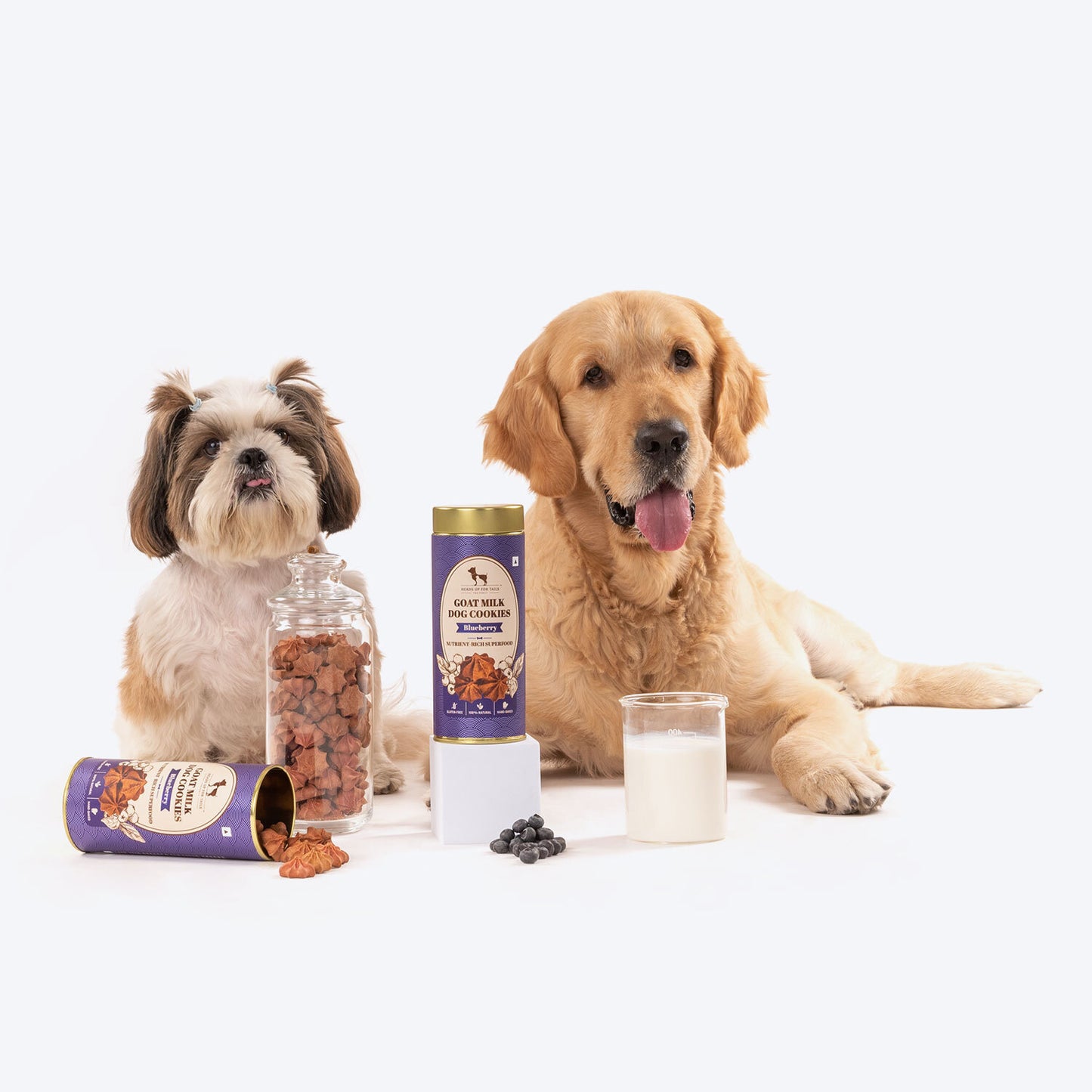 HUFT Goat Milk Dog Cookies - Blueberries - 200 gm - Heads Up For Tails