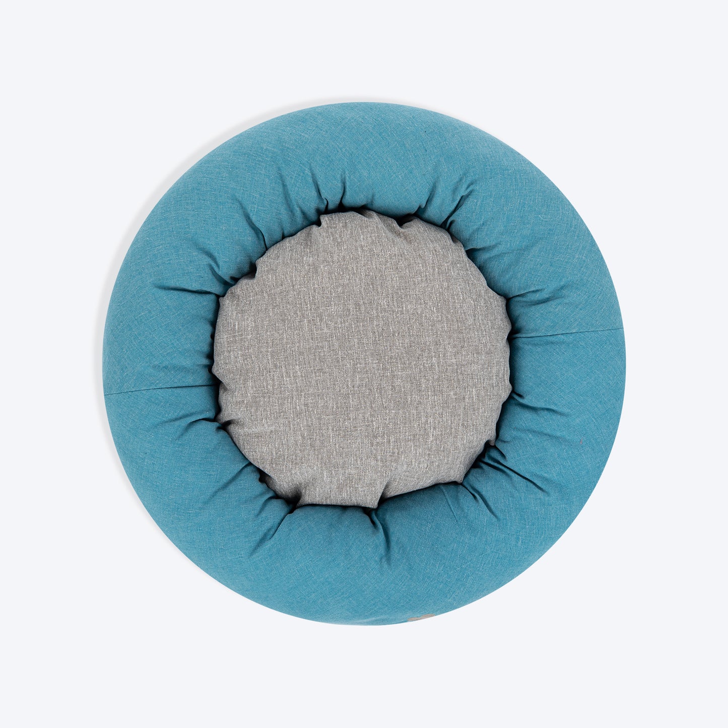 HUFT Dreamy Donut Bed For Cat & Puppy - Teal & Grey - Heads Up For Tails